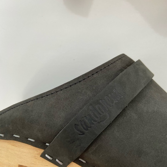 Sz. 39 Sandgrens Maya Nubuck Leather Swedish Clogs - Picture 10 of 14